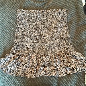 A Love Like You smocked cheetah mini skirt